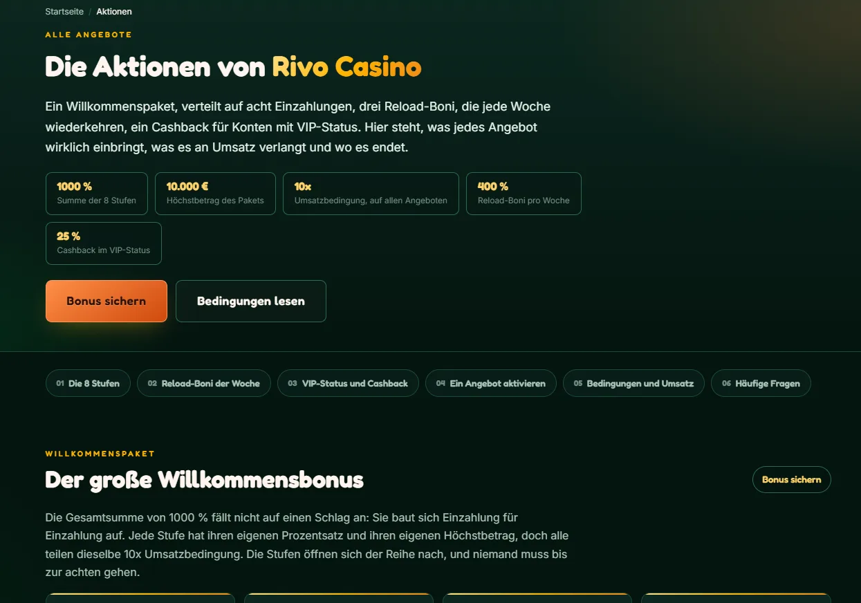 Rivo Casino Anmelden
